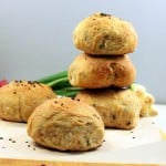 Savory buns stacked on top of eachother