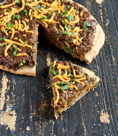Missir Wot Pizza - Ethiopian Red lentil stew, Kale on Gluten free Teff Pizza Crust. vegan recipe
