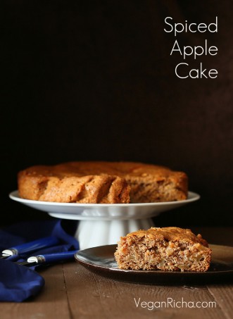 Vegan Spiced Apple Cake with Salted Caramel