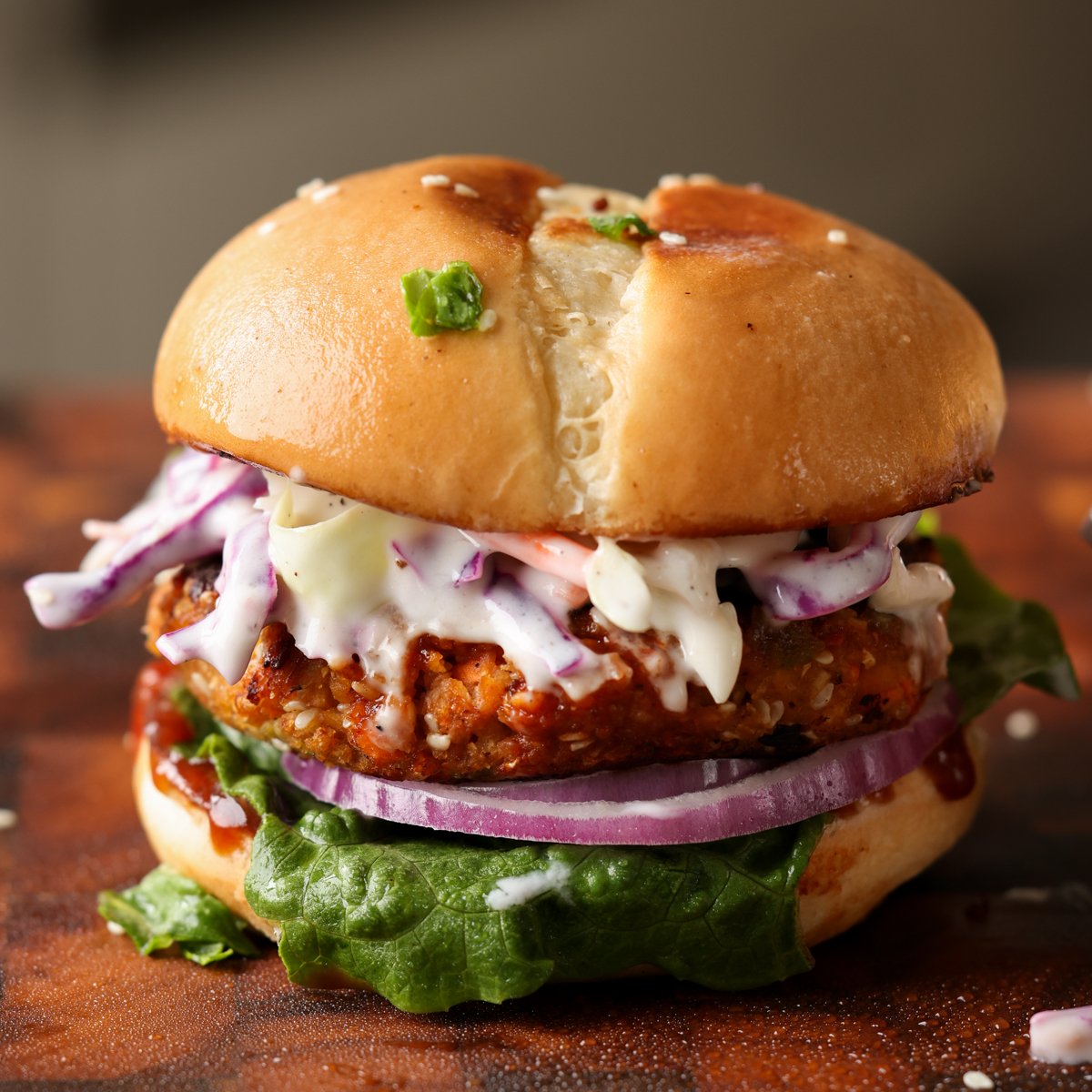 BBQ Lentil Burgers (Easy Lentil Veggie Burgers!)