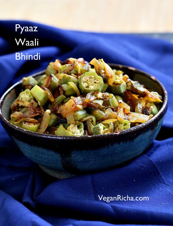 Indian Okra and Onion stir fry. Mom's Pyaaz Waali Bhindi Subzi. Indian Spiced Okra and Onions. Easy side to make you love Okra.