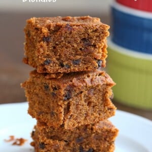 These Sweet Potato blondies are free of gluten, dairy, egg, soy and yeast. Perfect bites with mini chocolate chips. #glutenfree #veganricha #vegan