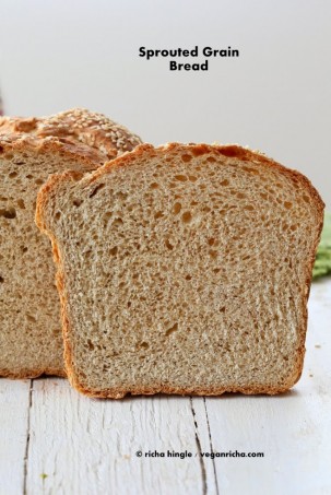 Vegan Sprouted Wheat Millet Sandwich Bread Recipe