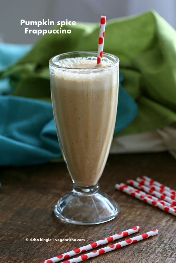 Pumpkin spice Frappuccino #glutenfree #veganricha #vegan