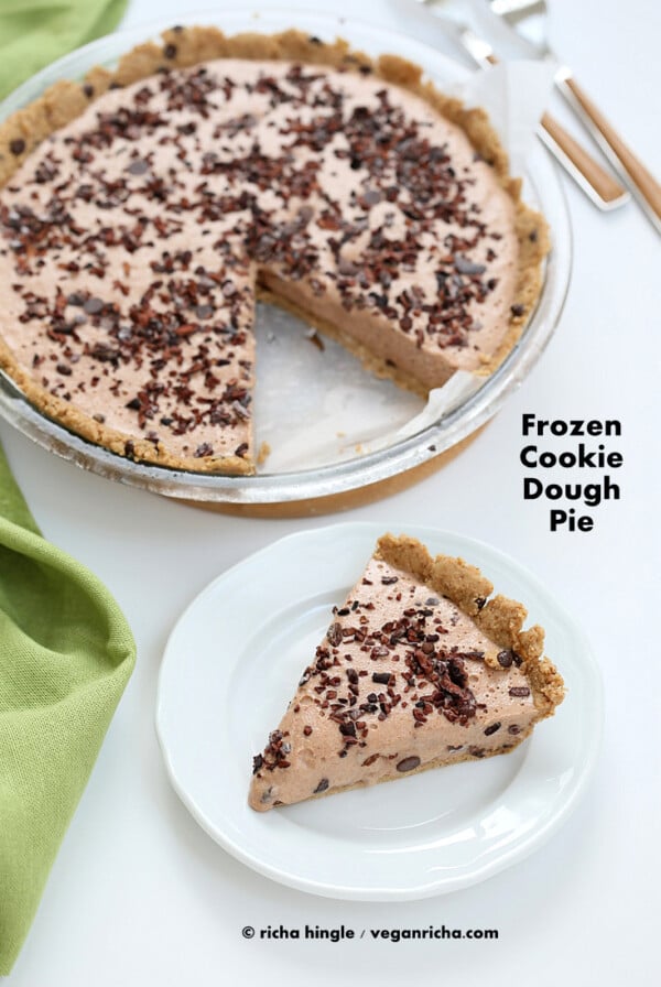 Vegan Cookie Dough Pie | Vegan Richa #glutenfree #veganricha #vegan