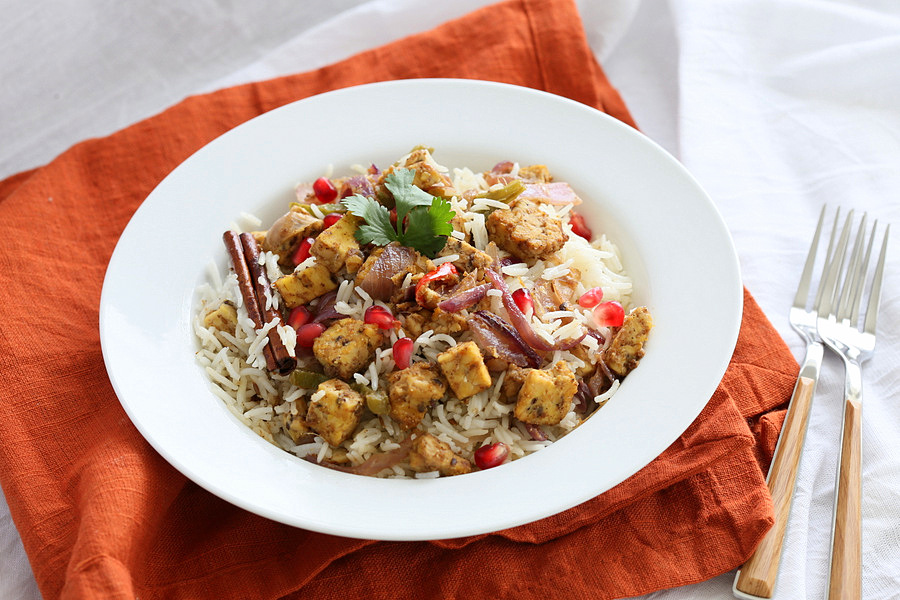 Tempeh Tikka Pulao