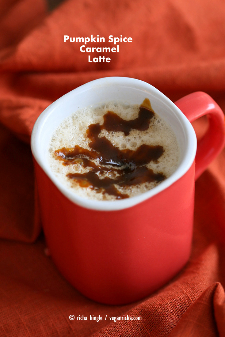 Vegan Pumpkin Spice Caramel Latte Recipe