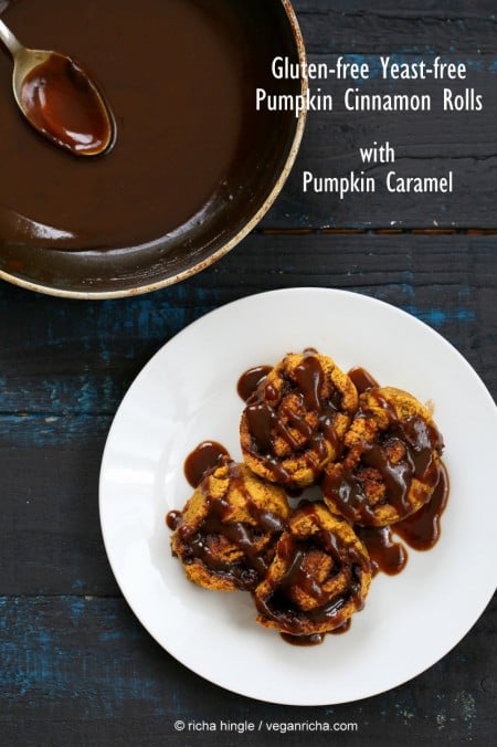 Gluten-free Pumpkin Cinnamon Rolls | Vegan Richa