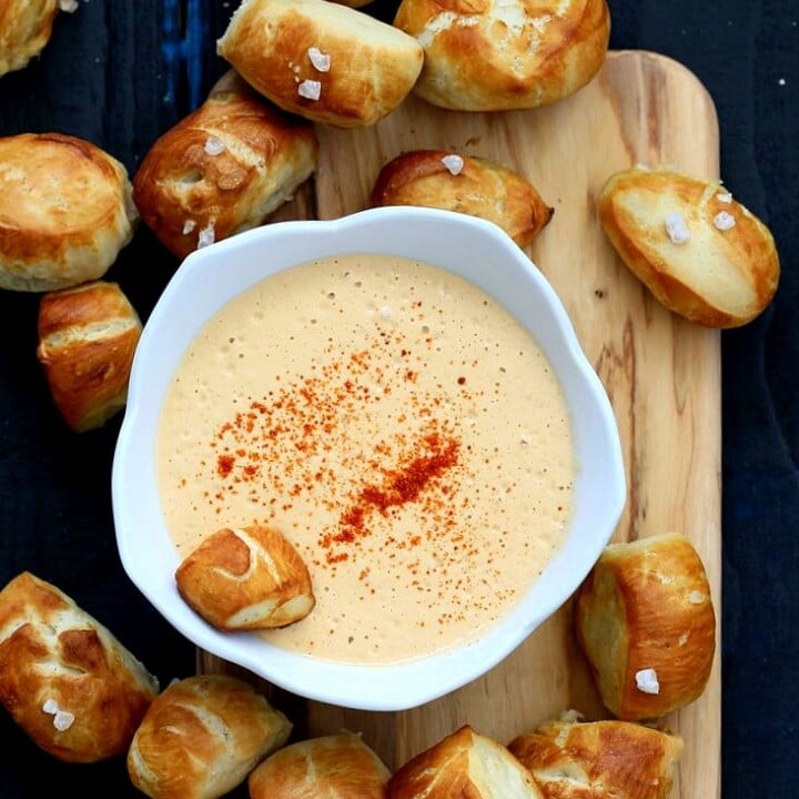 Vegan Pretzel Bites with Spicy Mustard Dip Vegan Richa