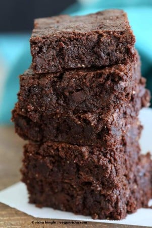 Vegan Gluten free Brownies and Brownie mix - Vegan Richa