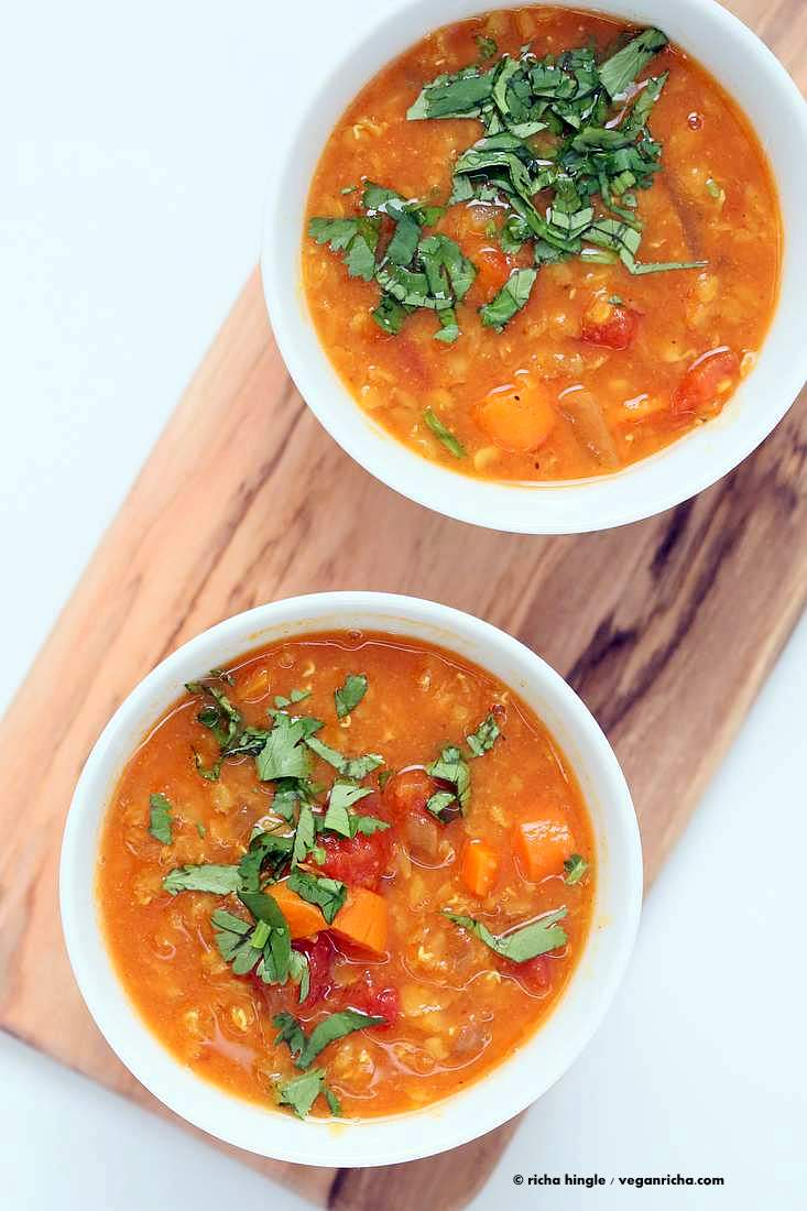 Moroccan Lentil Soup Recipe from The Abundance Diet.
