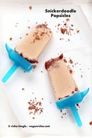 Vegan Snickerdoodle Popsicles | Vegan Richa #glutenfree #veganricha #vegan
