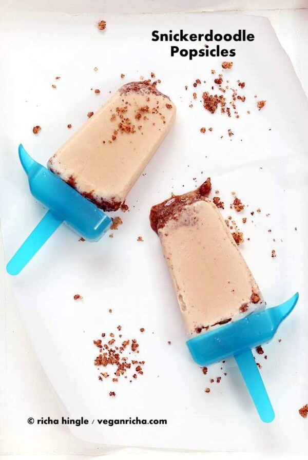 Vegan Snickerdoodle Popsicles | Vegan Richa #glutenfree #veganricha #vegan