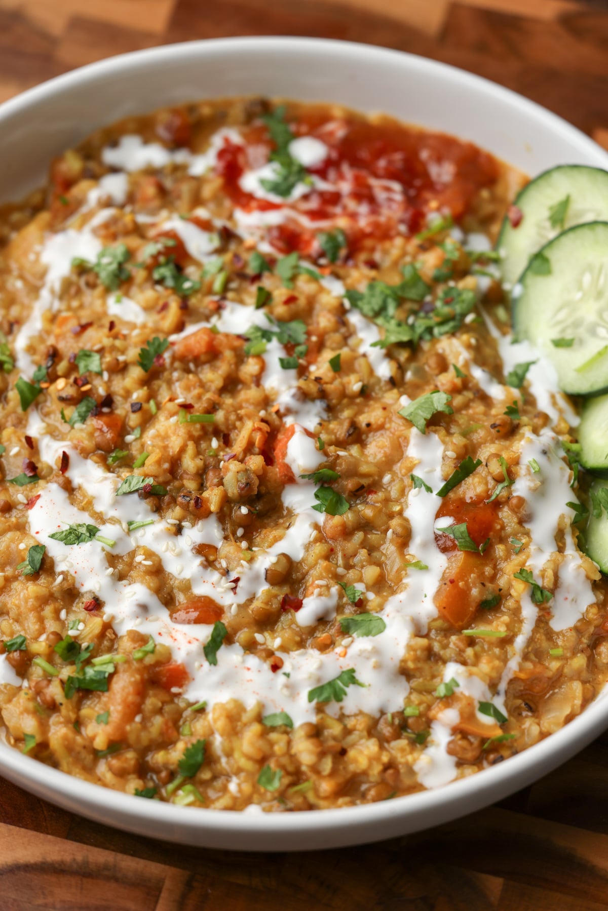Brown Rice Mung Bean Kitchari (Mung Bean Stew)