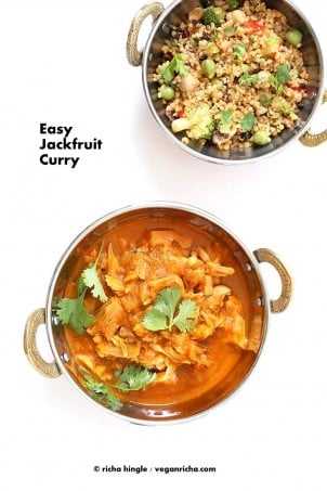 Easy Jackfruit Curry | Vegan Richa #glutenfree #veganricha #vegan