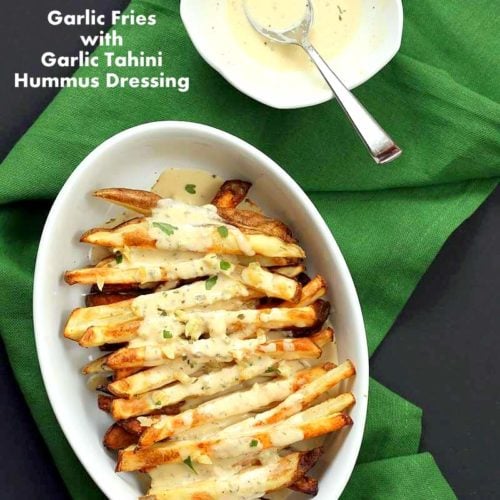Baked Fries with Garlic Sauce Vegan Richa
