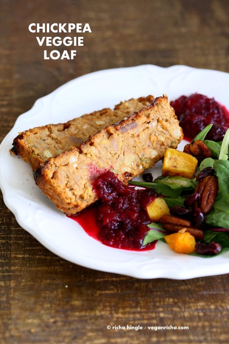 Chickpea Veggie Loaf - Vegan Meatloaf Recipe-image