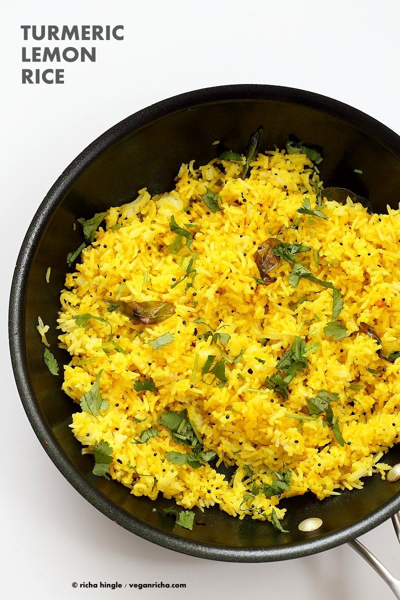 Turmeric Lemon Rice Recipe
