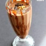 Brownie Batter Orange Chia Shake. Zesty Chocolate Chia Smoothie to start the day or to snack on this summer. Blend chocolate chips, non dairy milk, chia with or without zest, chill and serve. Vegan Glutenfree Soyfree Recipe. | VeganRicha.com #vegan #glutenfree #veganricha