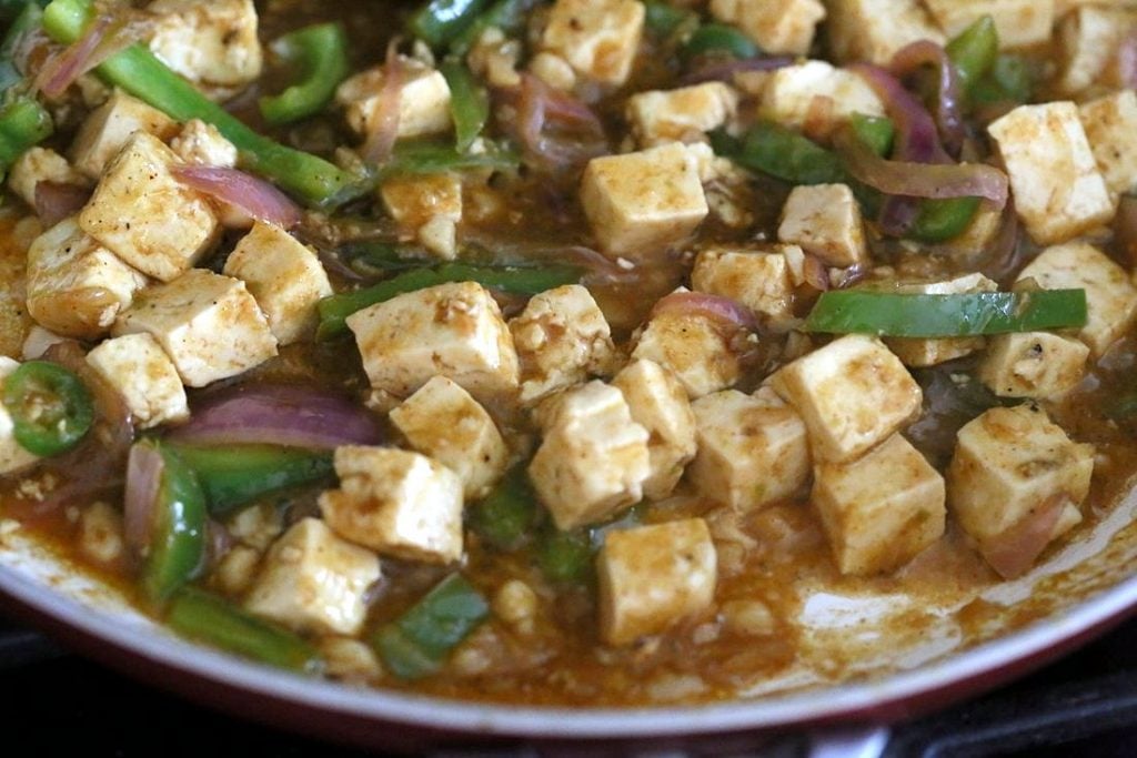 Chilli Tofu Indian Chilli "Paneer" Recipe Vegan Richa