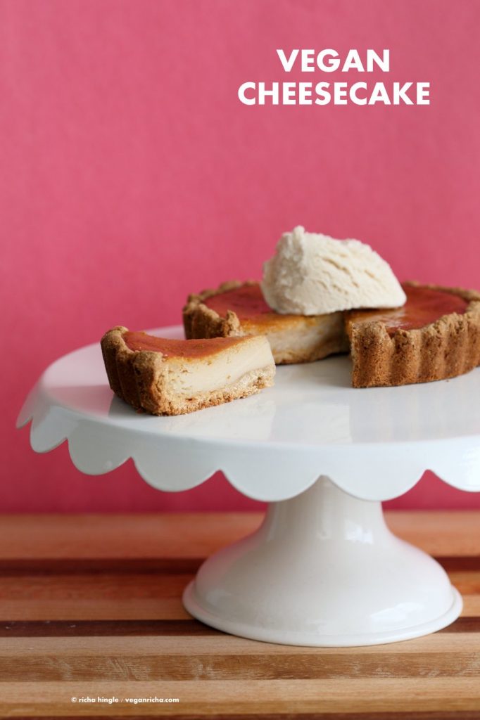 Easy Vegan Cheesecake for 2 Glutenfree Oat Crust Vegan Richa