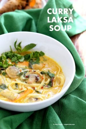 Vegan Laksa - Malaysian Curry Laksa Soup Recipe-image