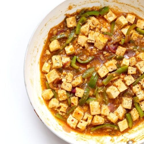 Chilli Tofu Indian Chilli "Paneer" Recipe Vegan Richa