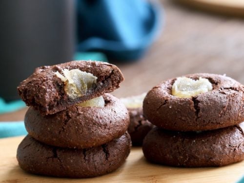 【ほぼ新品】dry touch foodie エクリュ Fudgy Chocolate Cookies with Candied Ginger Gluten-free - Vegan Richa