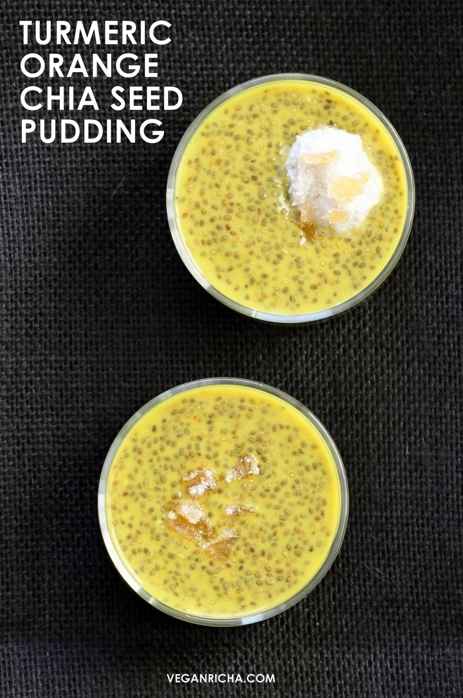Golden Milk Chia Pudding with Orange & Ginger