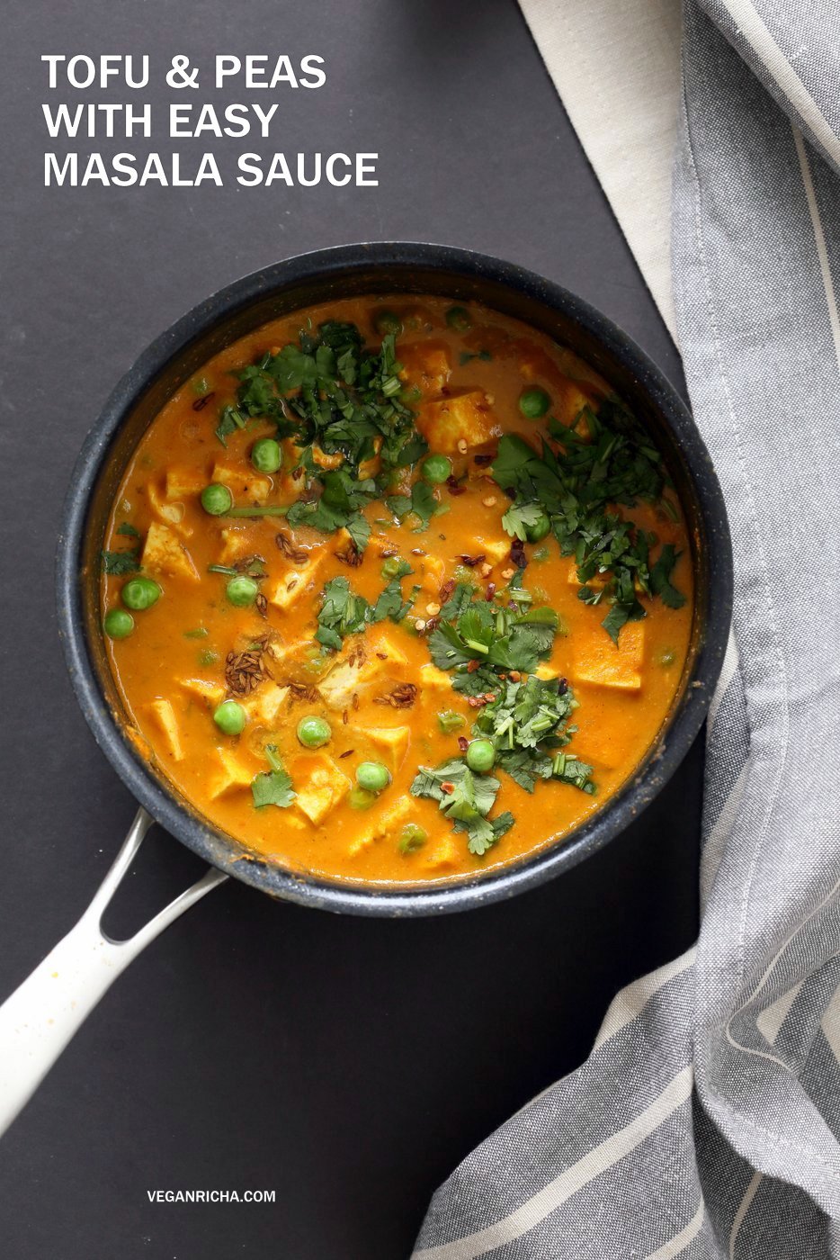 Tofu Matar Masala - Tofu Peas in Blender Masala Sauce-image