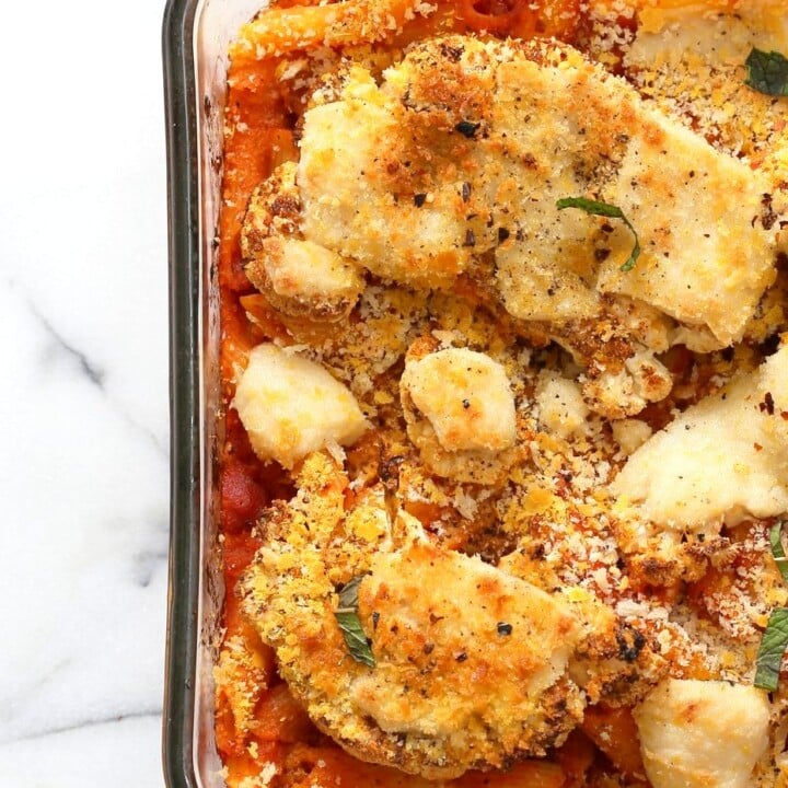 Vegan Cauliflower Parmesan Pasta Bake Vegan Richa
