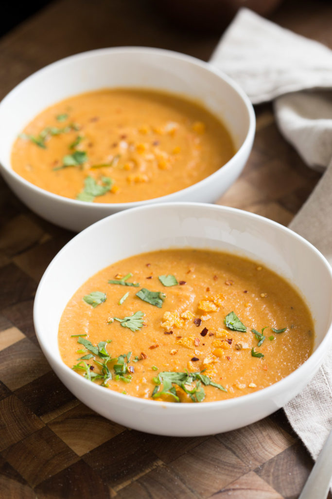 Instant Pot Cauliflower Soup Smoky Vegan Cauliflower Soup (Stovetop