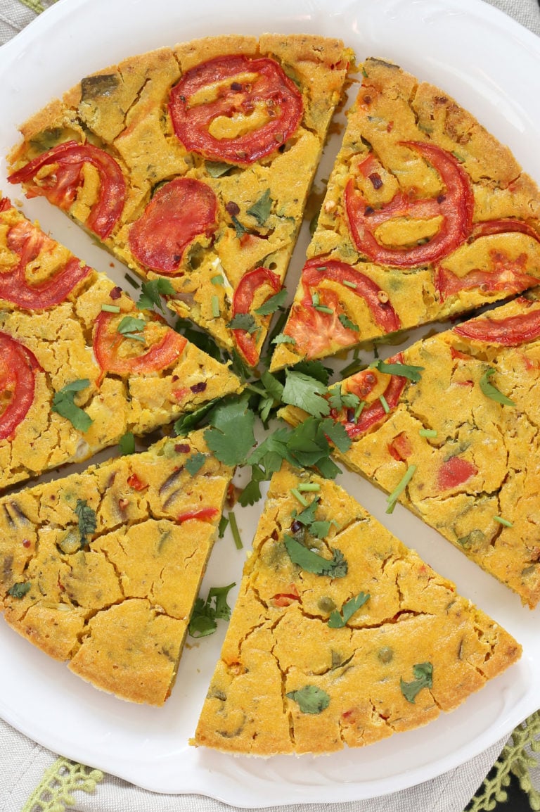 Chickpea Flour Frittata Eggless Vegan Frittata Vegan Richa