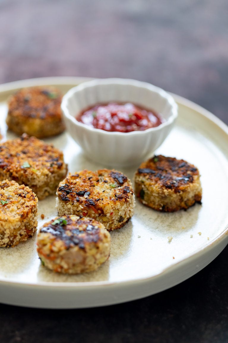 Potato Cauliflower Patties Vegan Recipe Vegan Richa