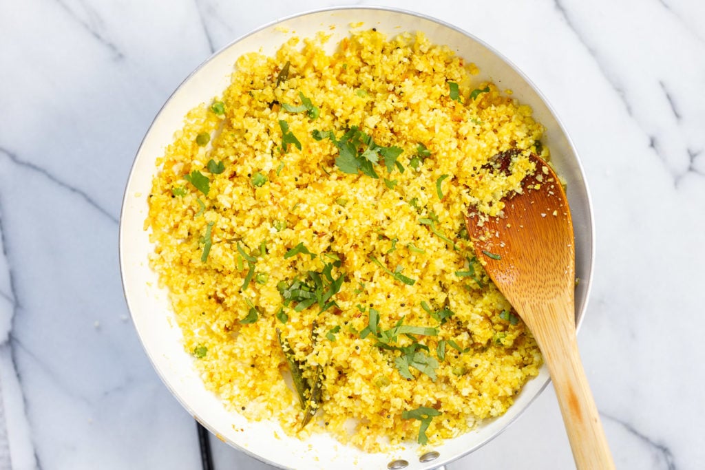Turmeric Cauliflower Rice Recipe - Vegan Richa