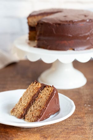 The Best Vegan Gluten free Vanilla Cake with Chocolate Frosting. Soft and delicious vanilla cakes sweetened with dates. Vegan Gluten free Recipe. Can be refined sugar free.