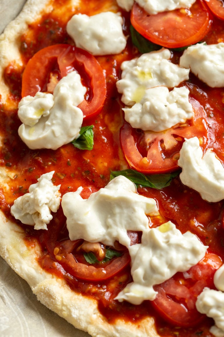 Vegan Margherita Pizza With Cashew Mozzarella Vegan Richa