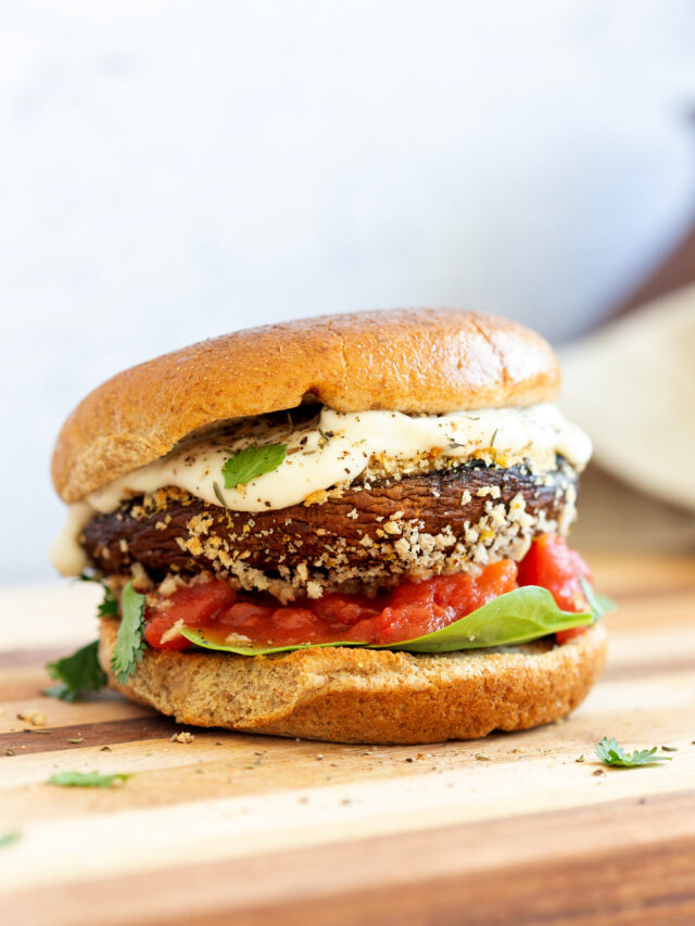 Portobello Mushroom Vegan Burger Vegan Richa