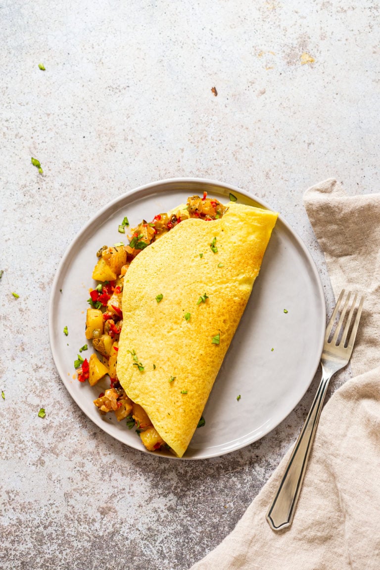 Vegan Omelet with Mung Bean 