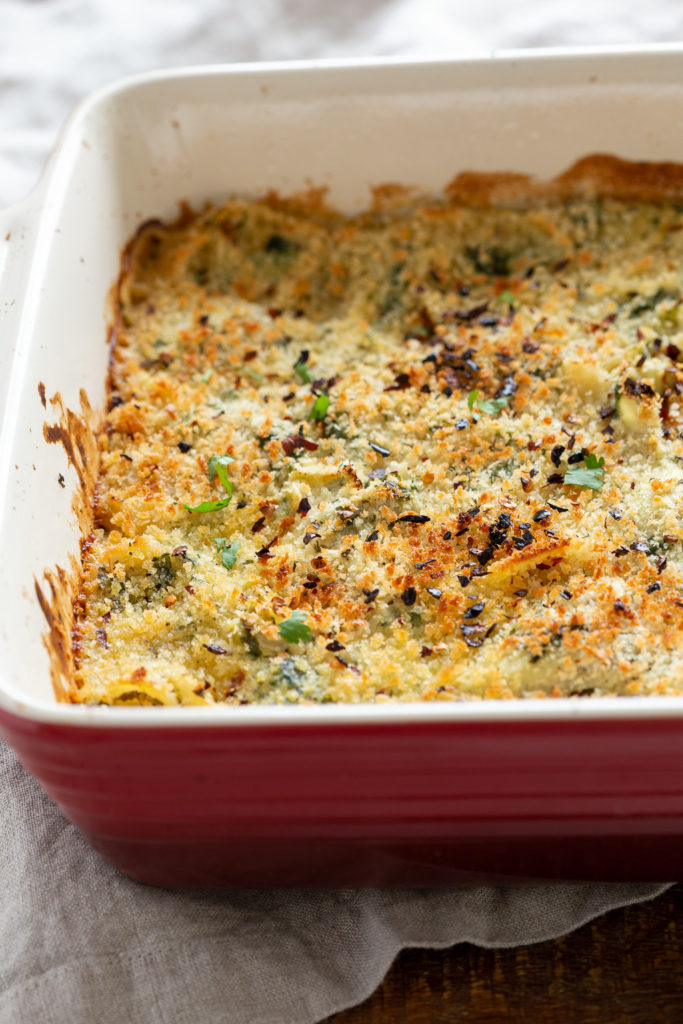 Vegan Spinach Artichoke Pasta Bake Recipe - Vegan Richa
