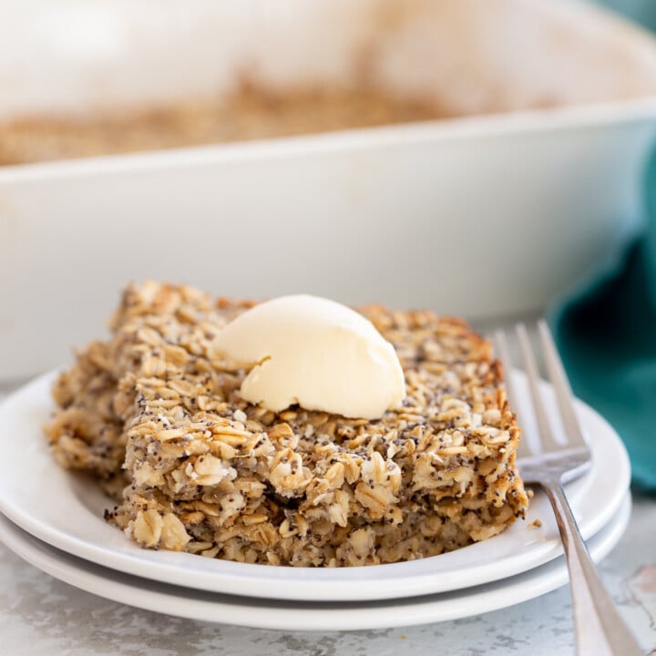 Lemon & Poppy Seed Vegan Baked Oatmeal Healthy Vegan Richa