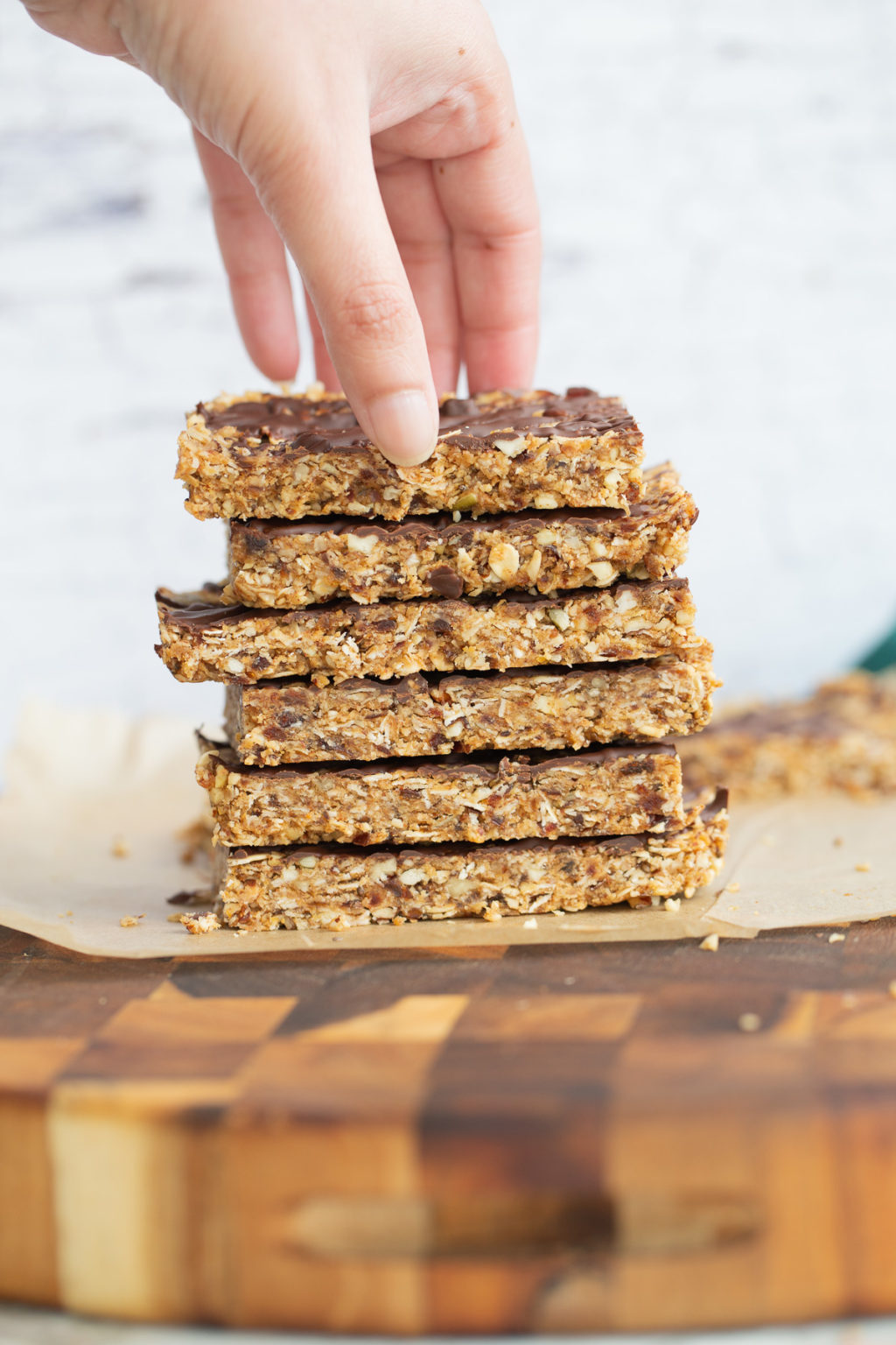 Vegan Coconut Caramel Date Snack Bars No Bake