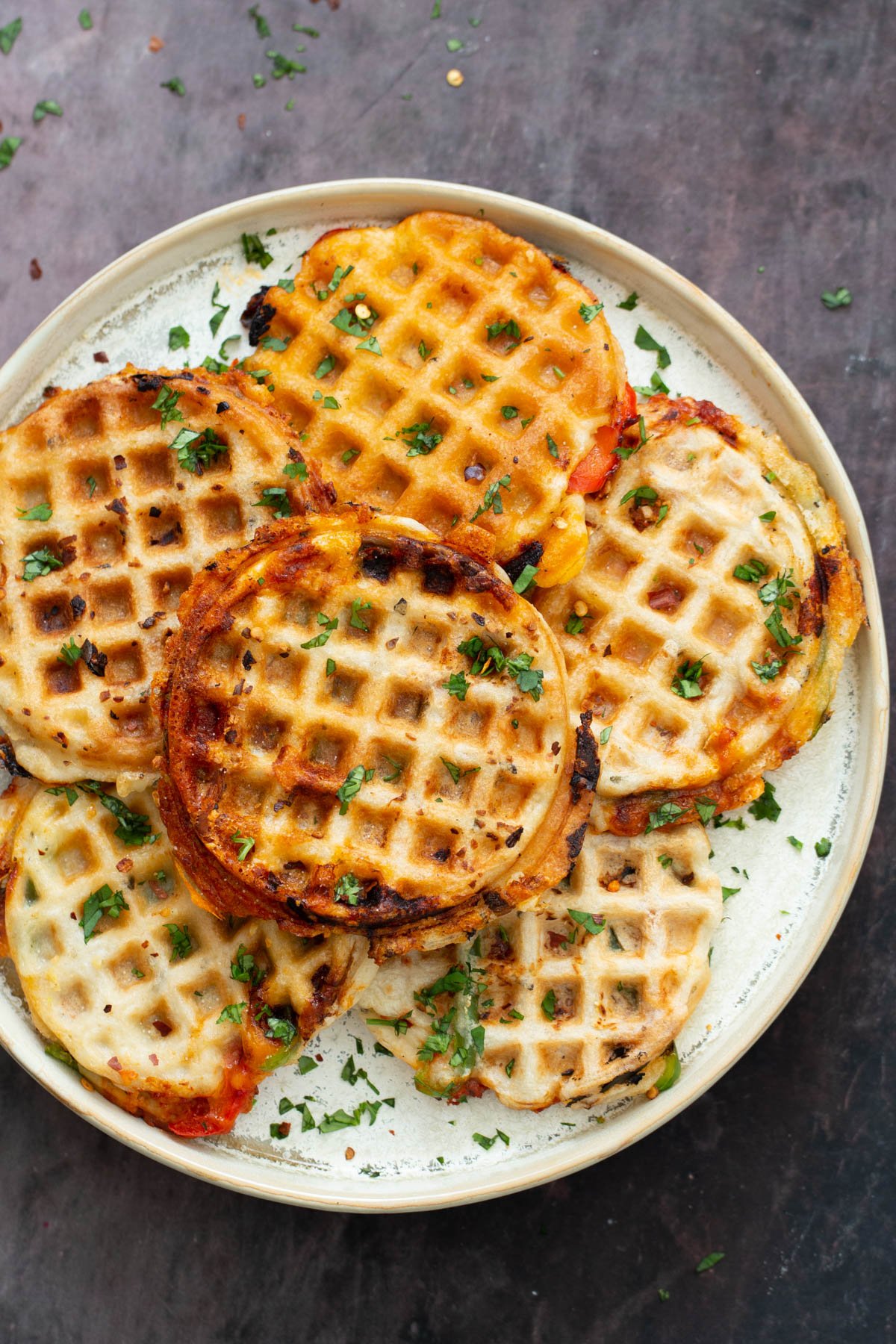 Vegan Pizza Waffles-image