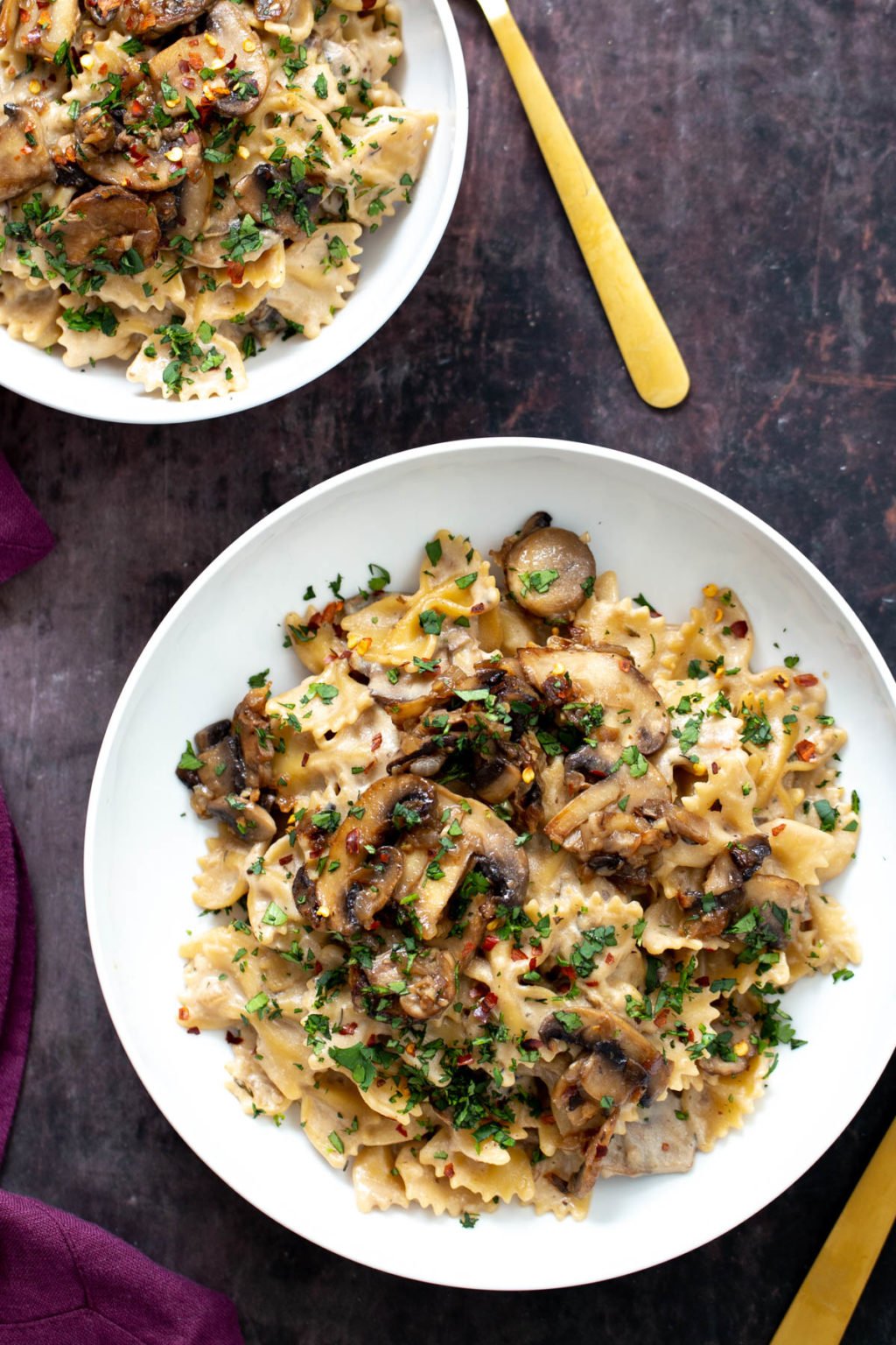 Easy Vegan Mushroom Stroganoff - One Pot Recipe
