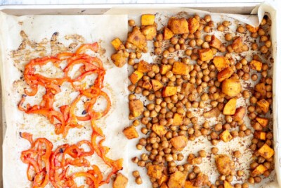 Spicy Sweet Potato Chickpea Salad Bowl with Tahini Dressing - Vegan Richa
