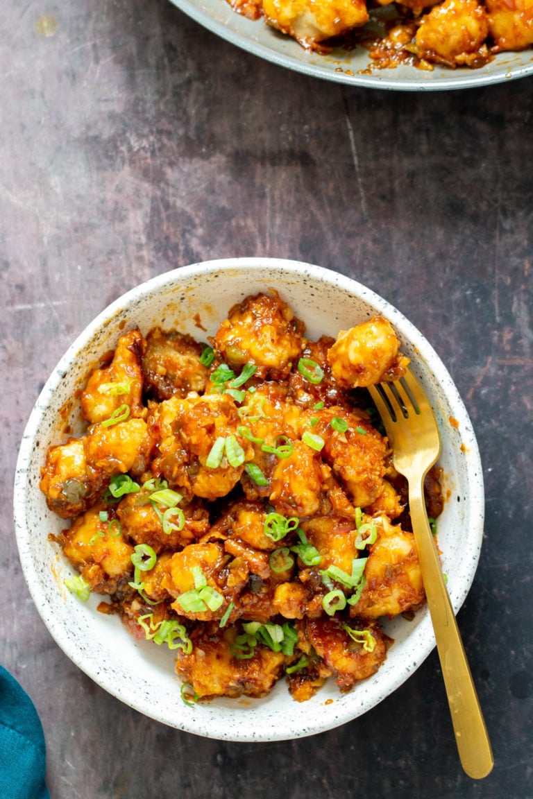 Baked Gobi Manchurian Cauliflower Manchurian Vegan Richa
