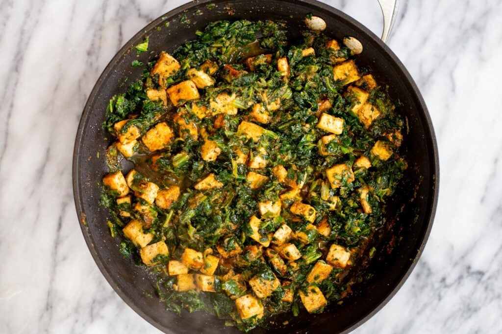 Spiced Spinach Tofu Stir fry 1 Pot 15 Minutes Vegan Richa
