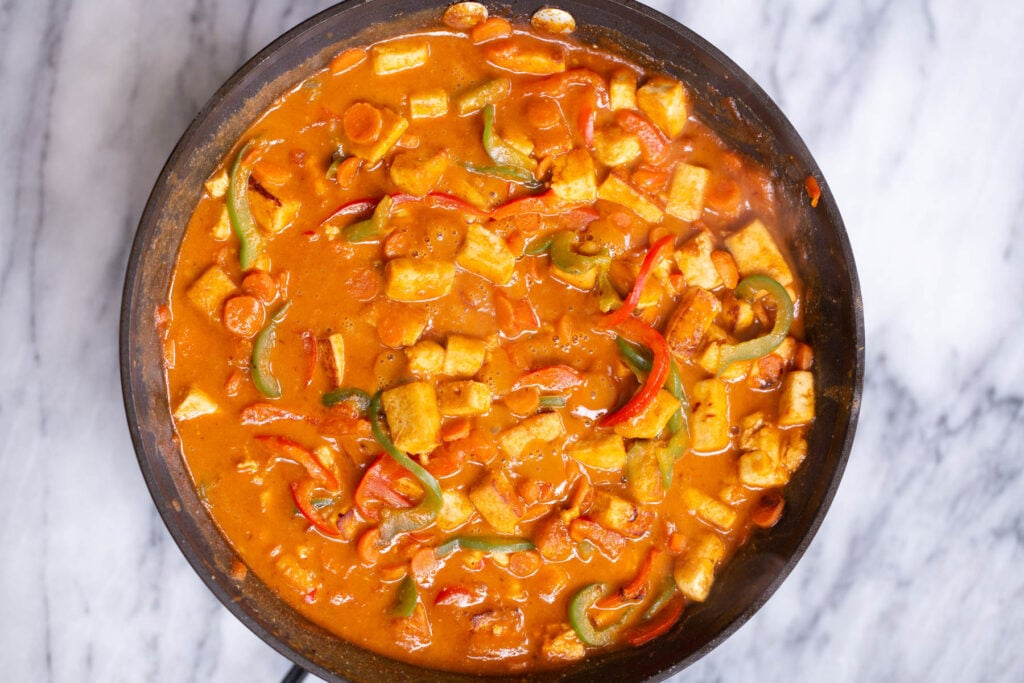 Miso Gochujang Tofu stir fry Vegan Richa