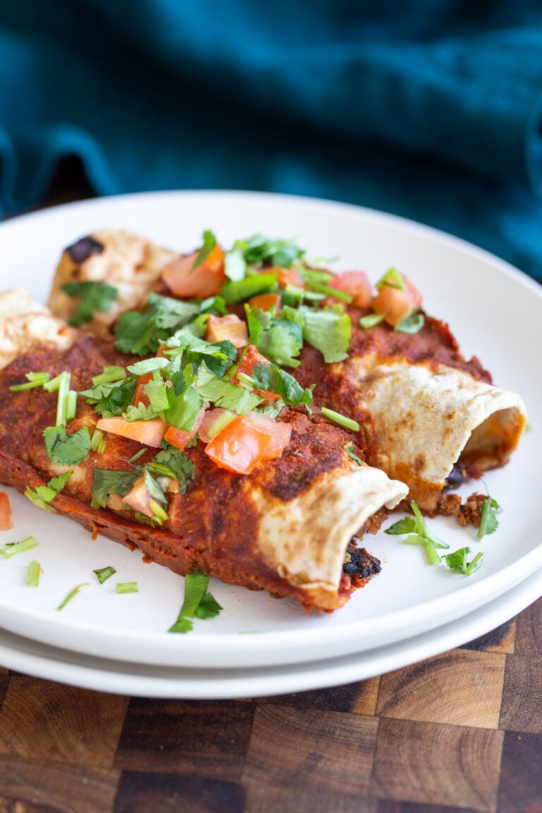 Vegan Cauliflower Bean Enchiladas