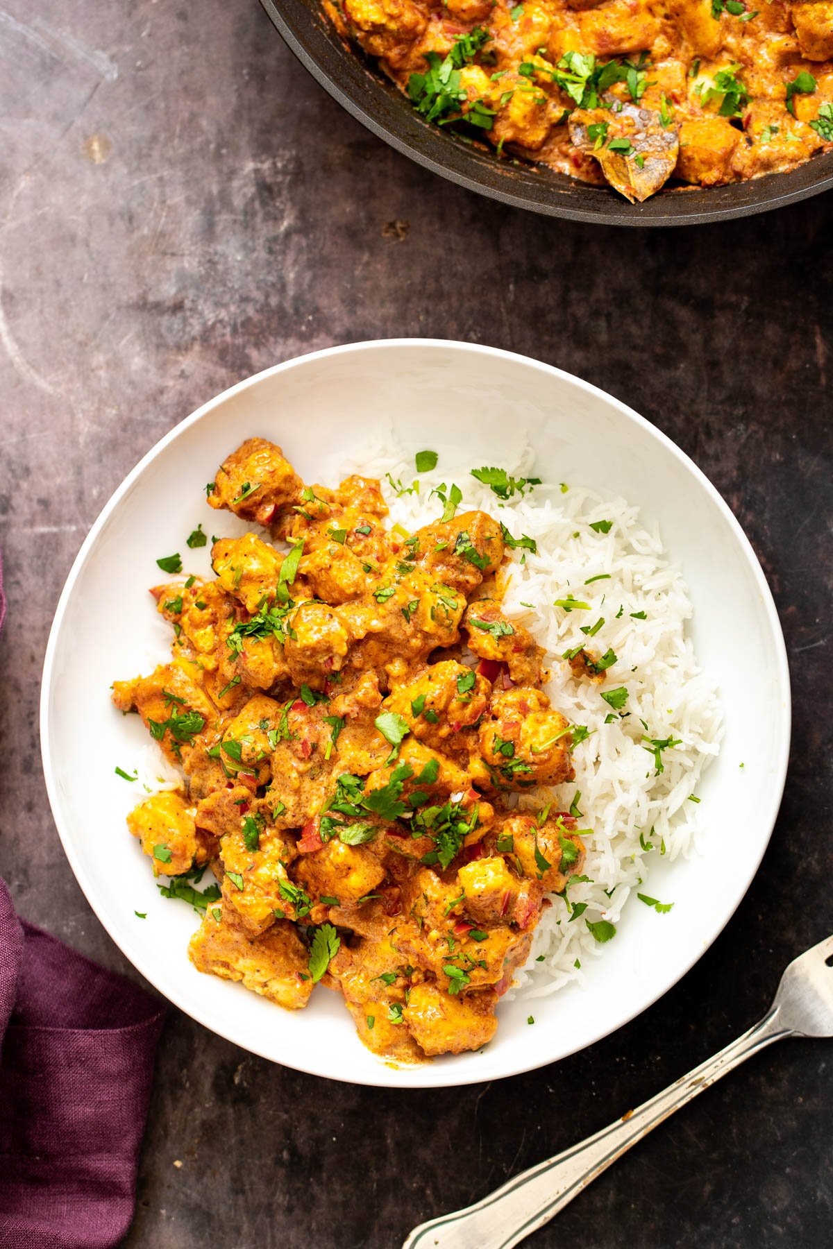 Tofu Rogan Josh (Tofu in spicy yogurt sauce)-image